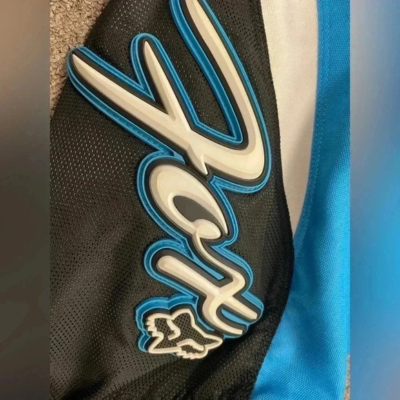 FOX Racing 180 Motorcycle Riding Pants  Blue & Black Size 3/4 - Picture 8 of 10